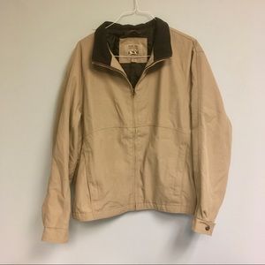 Pacific Trail Mens Tan Beige Zipper Jacket Size XL